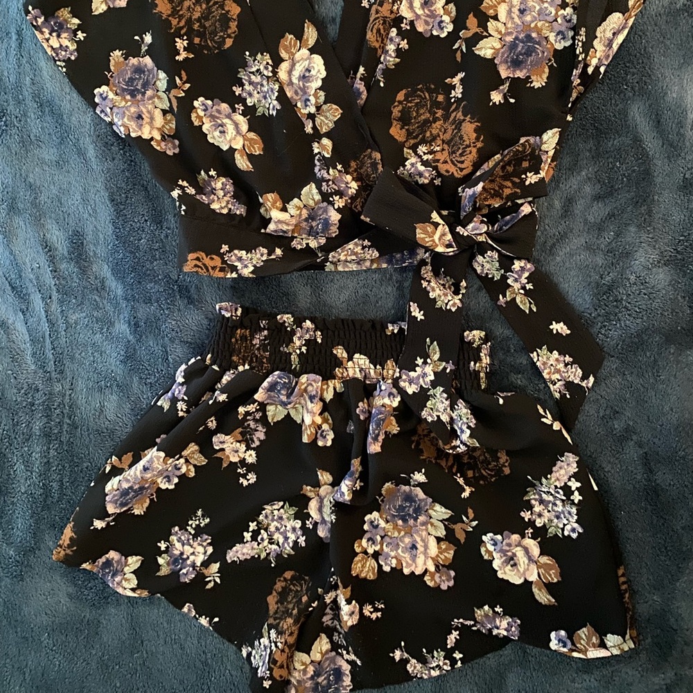 Two piece floral set